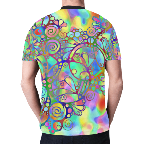 Sketching Art - Power Ornaments 2 New All Over Print T-shirt for Men (Model T45)