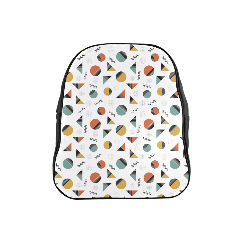 Geo Cutting Shapes School Backpack (Model 1601)(Small)
