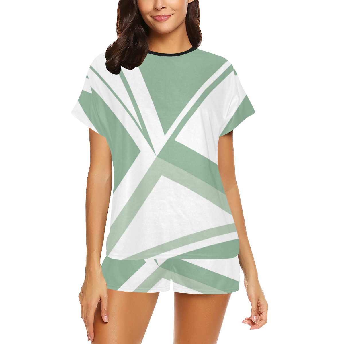 geometric fantasy Women's Short Pajama Set