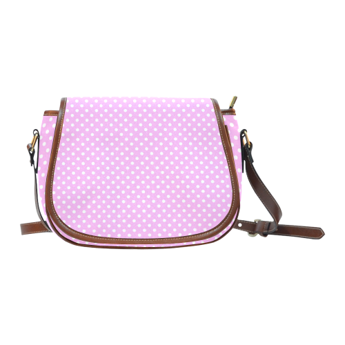 Polka-dot pattern Saddle Bag/Large (Model 1649)