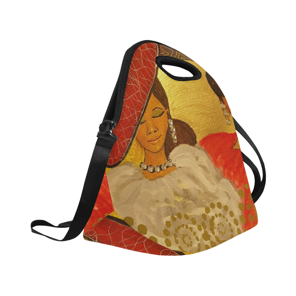 Hat Divas Neoprene Lunch Bag/Large (Model 1669)