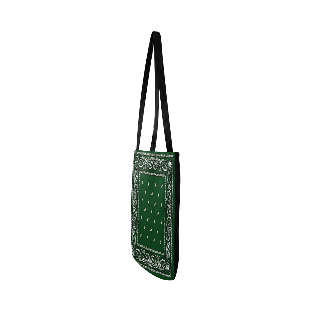 KERCHIEF PATTERN GREEN Reusable Shopping Bag Model 1660 (Two sides)