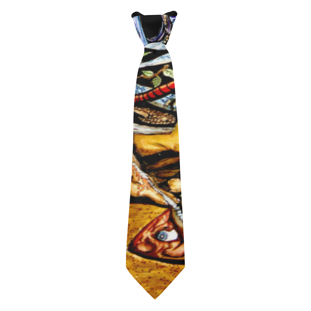 Cycle of Birth And Death Ties Custom Peekaboo Tie with Hidden Picture