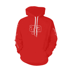 AYA HD RED1 All Over Print Hoodie for Men/Large Size (USA Size) (Model H13)