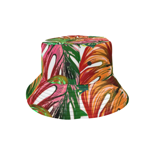 Pretty Leaves D by JamColors All Over Print Bucket Hat
