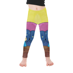 We Only Come Out At Night Kid's Ankle Length Leggings (Model L06)