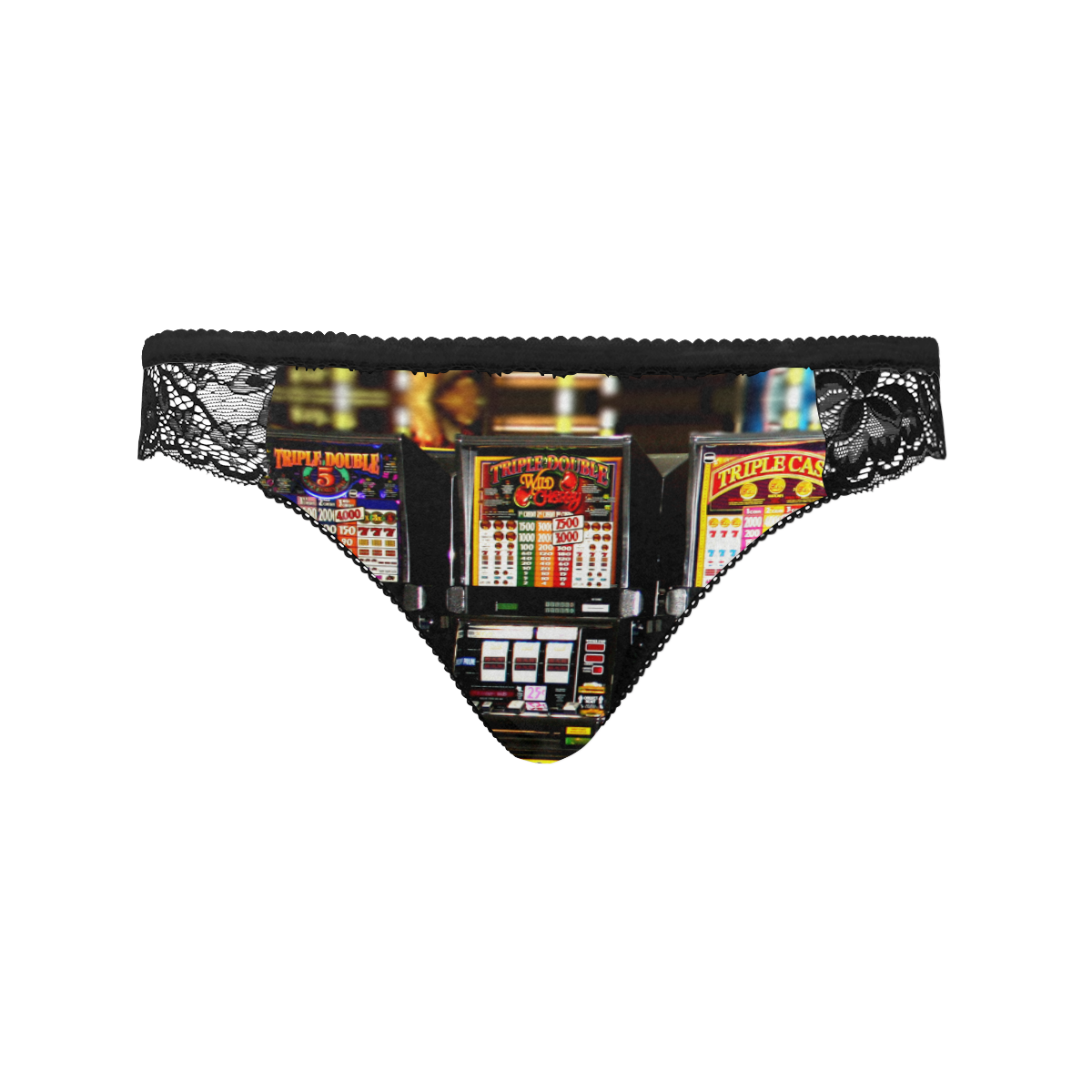 Lucky Slot Machines - Dream Machines Women's Lace Panty (Model L41)