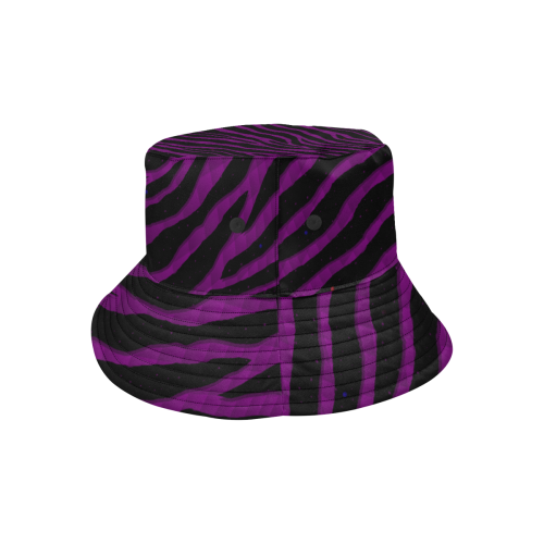 Ripped SpaceTime Stripes - Purple All Over Print Bucket Hat