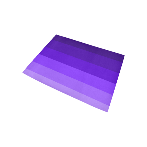 Purple stripes Area Rug 5'3''x4'