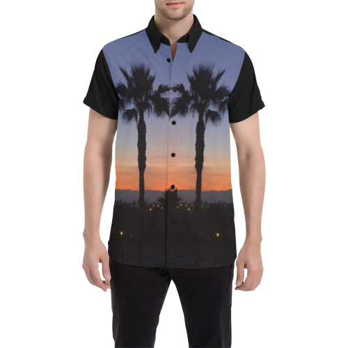 California Dreamin' Men's All Over Print Short Sleeve Shirt (Model T53)