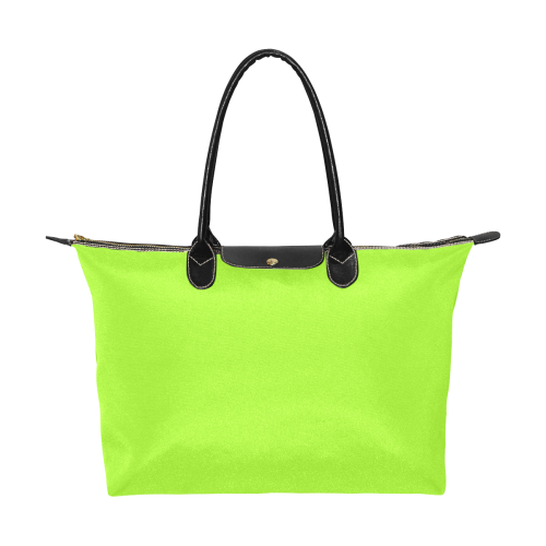 color green yellow Single-Shoulder Lady Handbag (Model 1714)