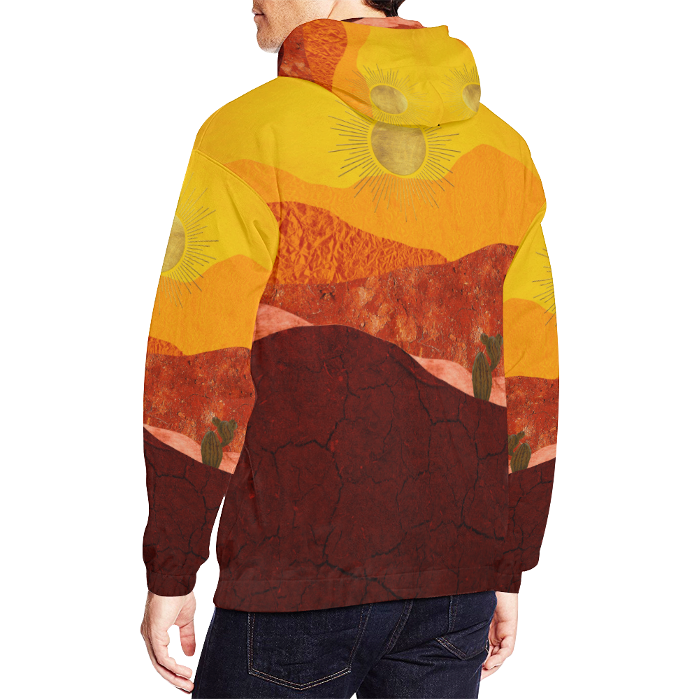 In The Desert All Over Print Hoodie for Men/Large Size (USA Size) (Model H13)