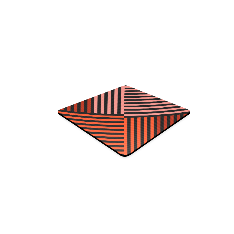 Diagonal Striped Pattern Square Coaster