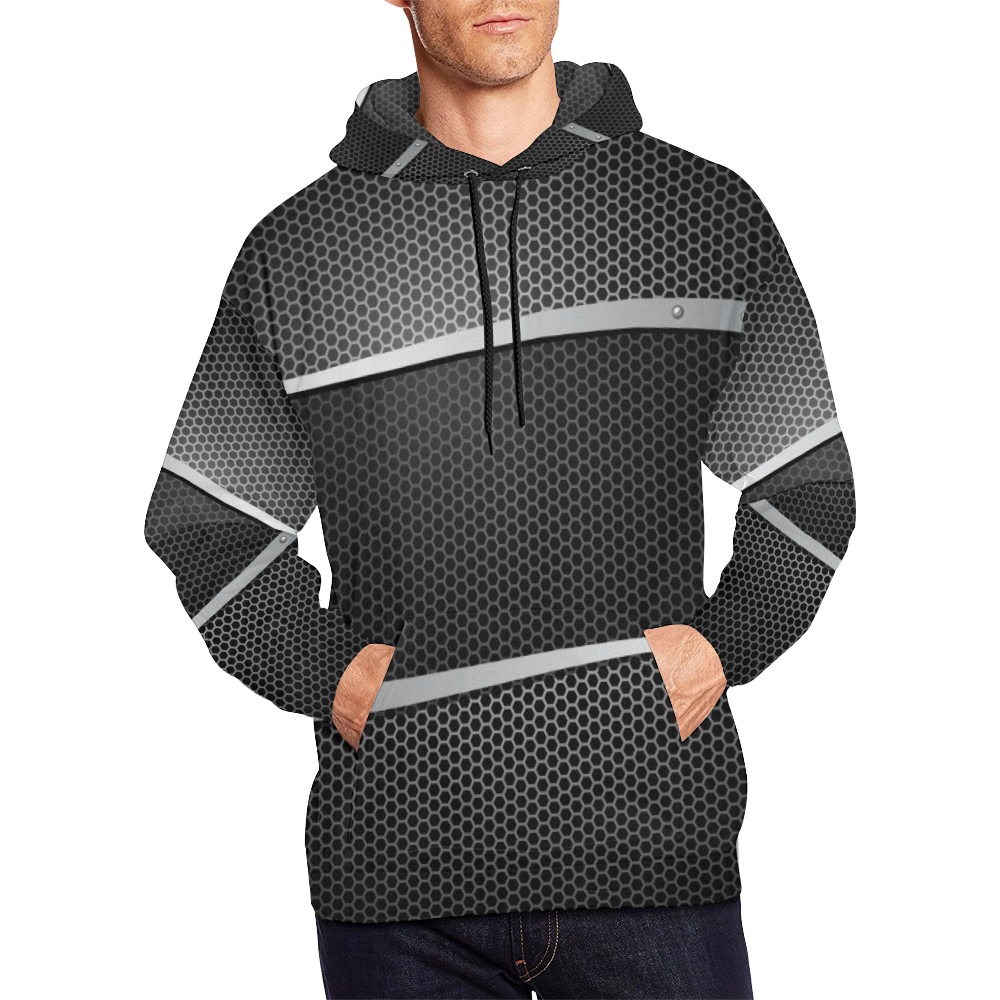 modern metal All Over Print Hoodie for Men (USA Size) (Model H13)