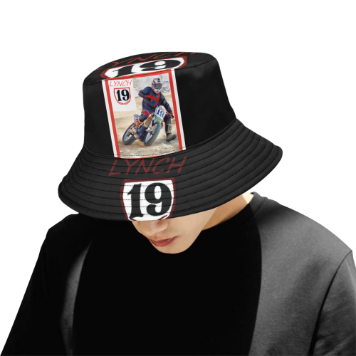 NIGHT 19 All Over Print Bucket Hat for Men