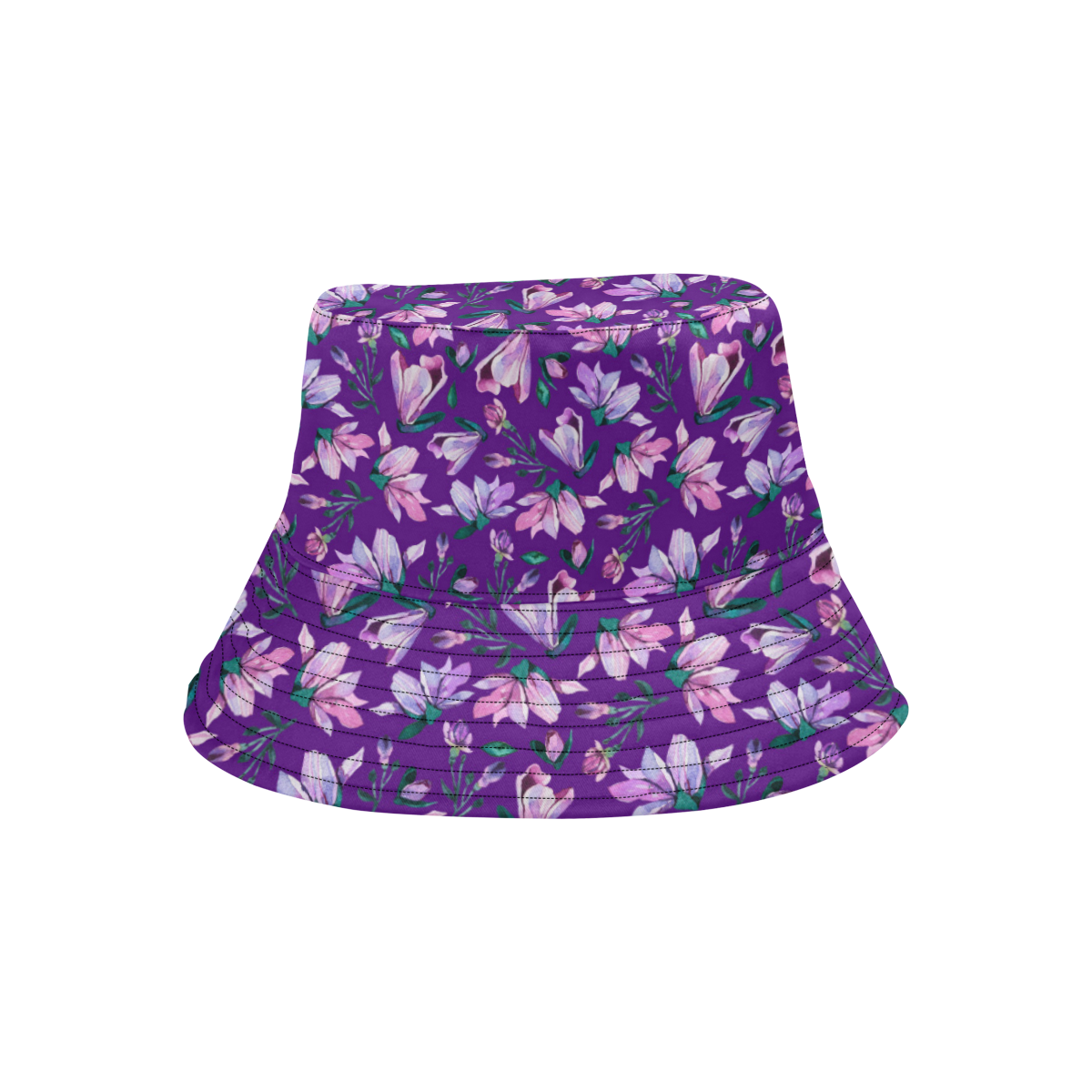 Purple Spring All Over Print Bucket Hat