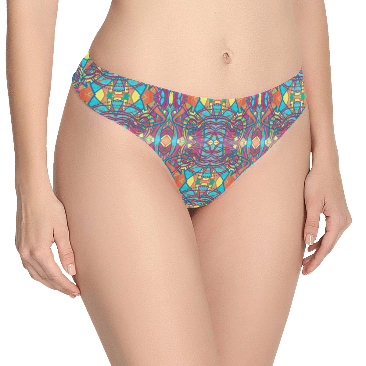 Convivial Women's All Over Print Thongs (Model L30)
