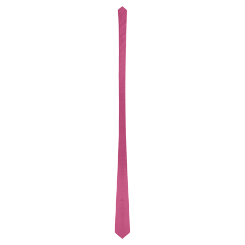 Color Solid Pink Peacock Classic Necktie (Two Sides)