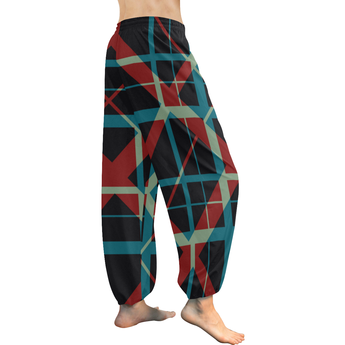 Classic style plaid pattern design Women's All Over Print Harem Pants (Model L18)