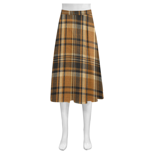 TARTAN DESIGN Mnemosyne Women's Crepe Skirt (Model D16)