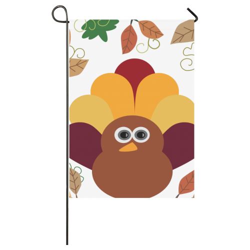 Thanksgiving Turkey Garden Flag 28''x40'' （Without Flagpole）