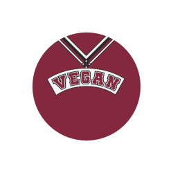 Vegan Cheerleader Round Mousepad
