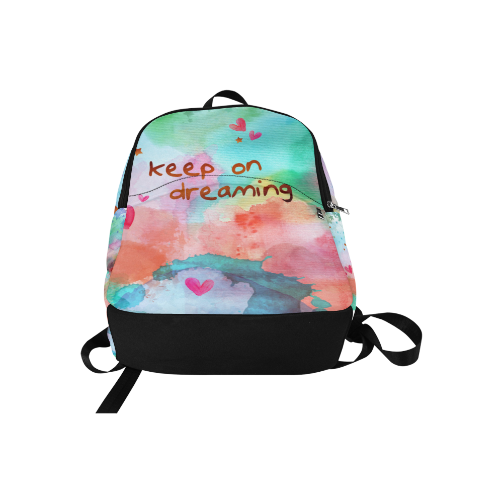 KEEP ON DREAMING - rainbow Fabric Backpack for Adult (Model 1659)