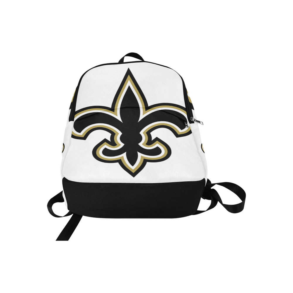 Saints White Book Bag Fabric Backpack for Adult (Model 1659)