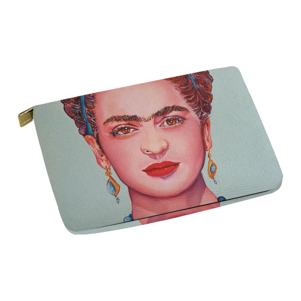 FRIDA IN YOUR FACE Carry-All Pouch 12.5''x8.5''