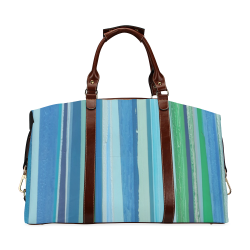 painted stripe 1 Classic Travel Bag (Model 1643) Remake