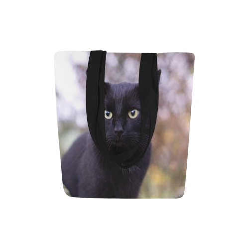 Black cat by JamColors Canvas Tote Bag (Model 1657)