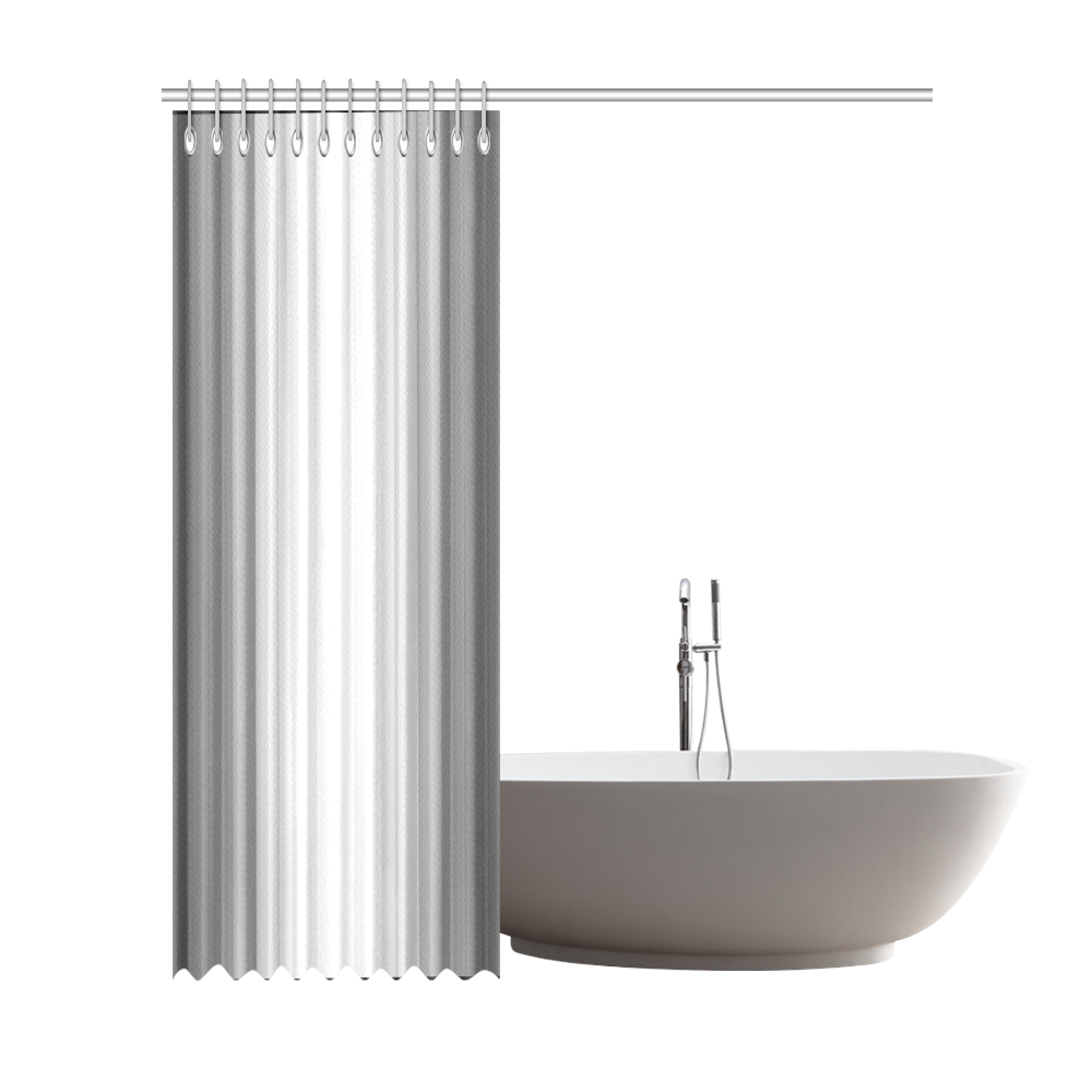 Black, grey, white multicolored stripes Shower Curtain 72"x84"