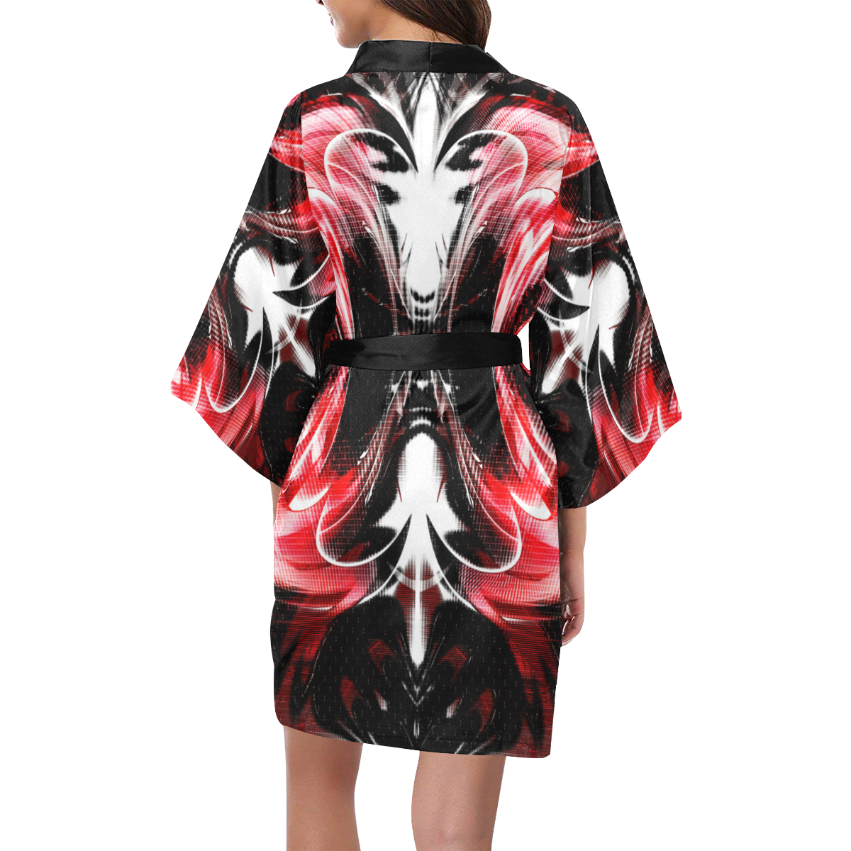xxsml Red Rave Unit Kimono Robe