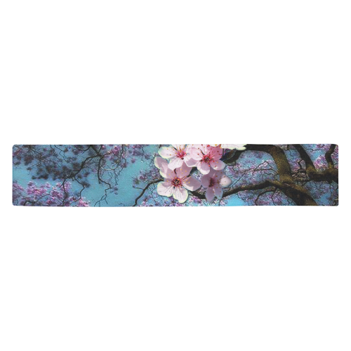 Cherry blossomL Table Runner 14x72 inch