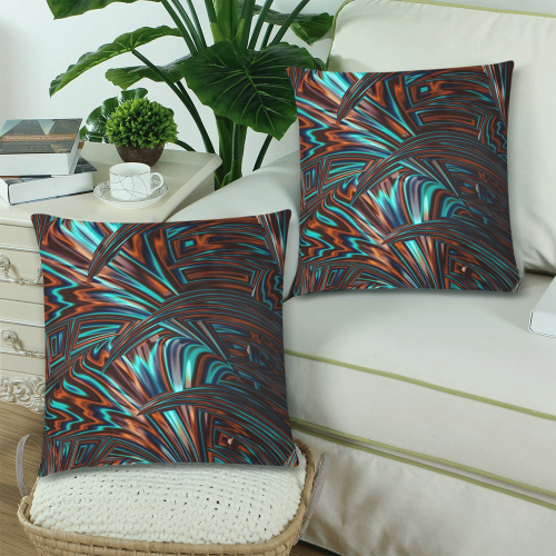 not sure Custom Zippered Pillow Cases 18"x 18" (Twin Sides) (Set of 2)
