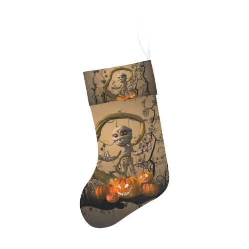 Funny mummy with pumpkins Christmas Stocking