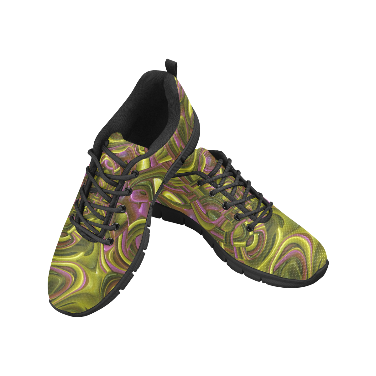 Abstract Art Deco 12 by JamColors Women's Breathable Running Shoes/Large (Model 055)