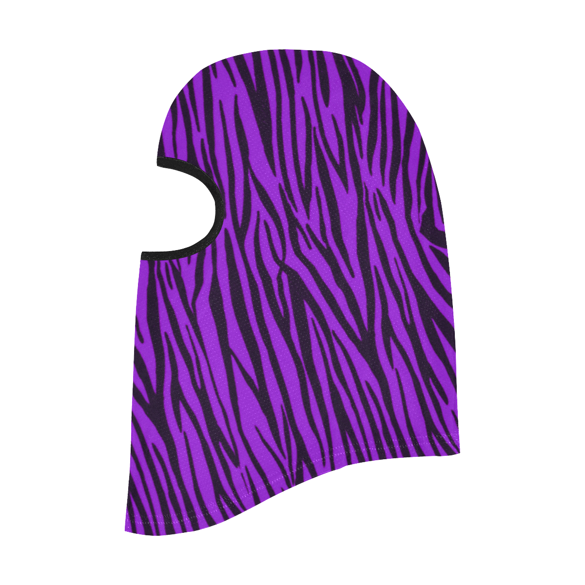 Purple Zebra Stripes Balaclava All Over Print Balaclava
