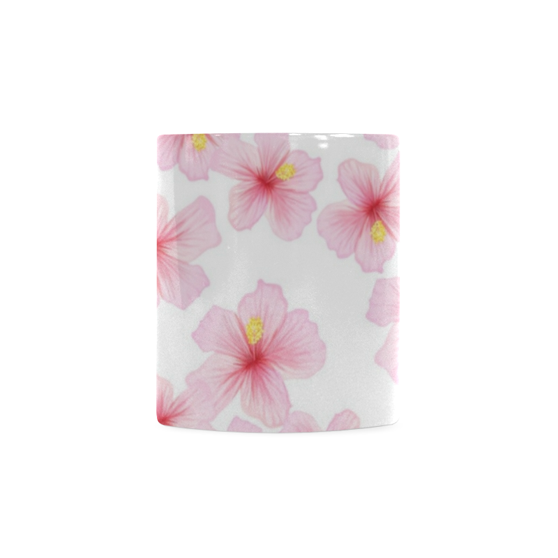 Pink Flowers White Mug(11OZ)