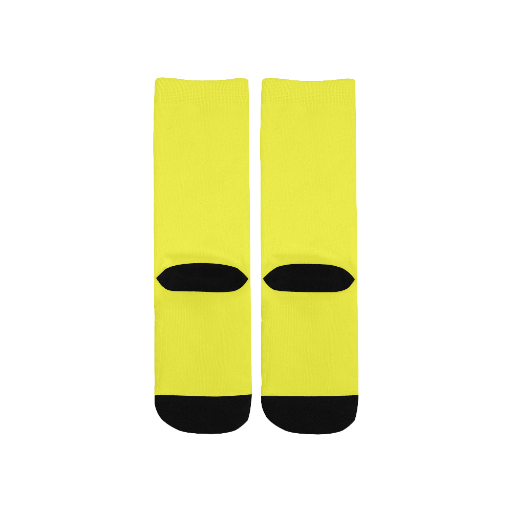 color maximum yellow Kids' Custom Socks