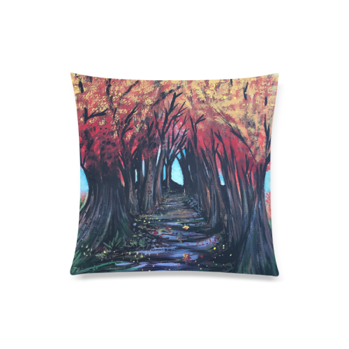 Autumn Day Custom Zippered Pillow Case 20"x20"(Twin Sides)