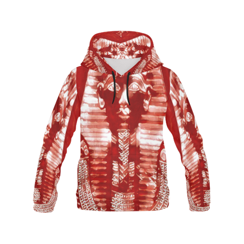 Pharaoh of Blood Airbrush All Over Print Hoodie for Men/Large Size (USA Size) (Model H13)