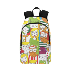 People Art Fabric Backpack for Adult (Model 1659)