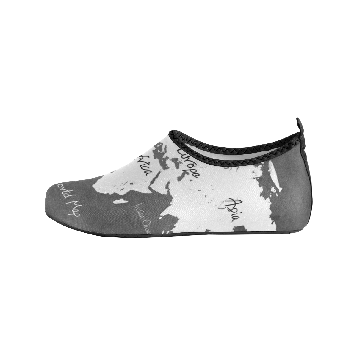 world map Kids' Slip-On Water Shoes (Model 056)