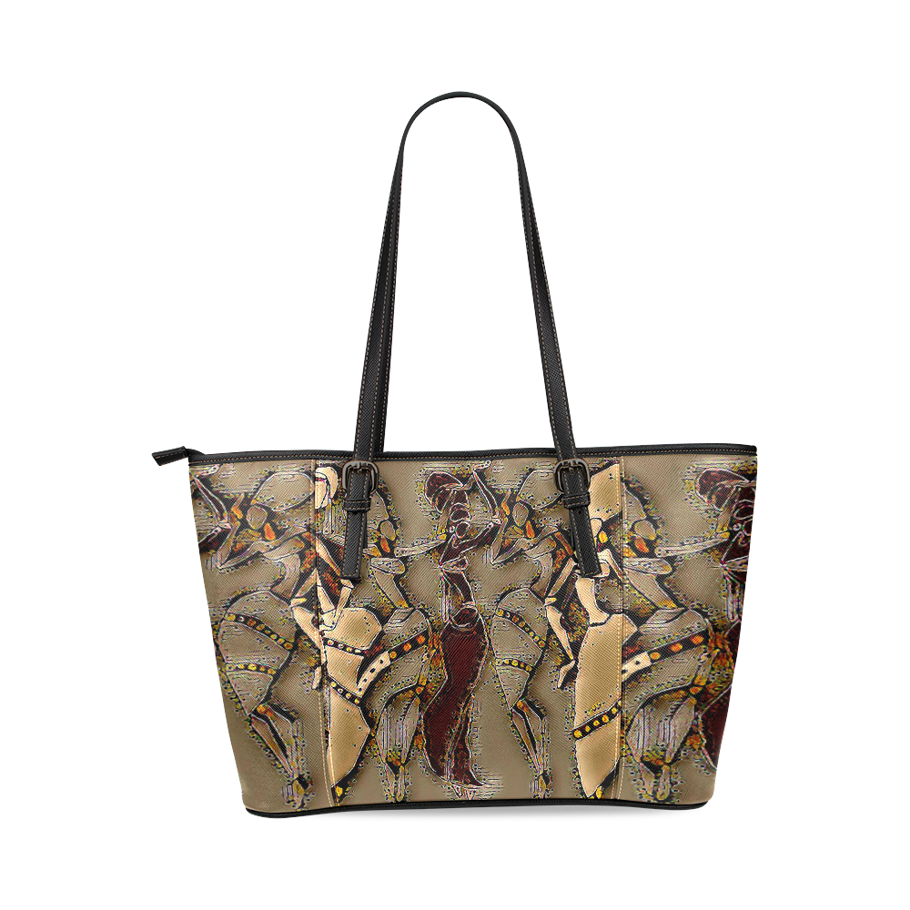 Sistas Leather Tote Bag/Small (Model 1640)