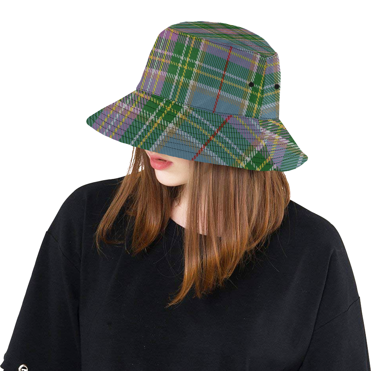 Isle of Man Tartan All Over Print Bucket Hat