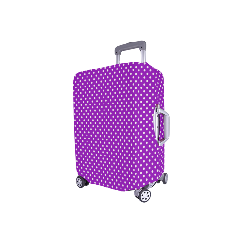 Lavander polka dots Luggage Cover/Small 18"-21"