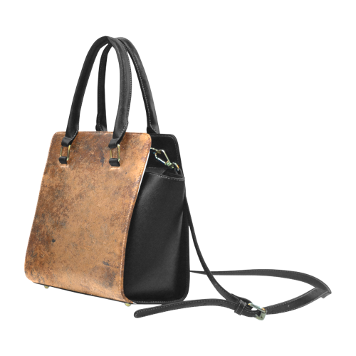 AGED LEATHER Rivet Shoulder Handbag (Model 1645)