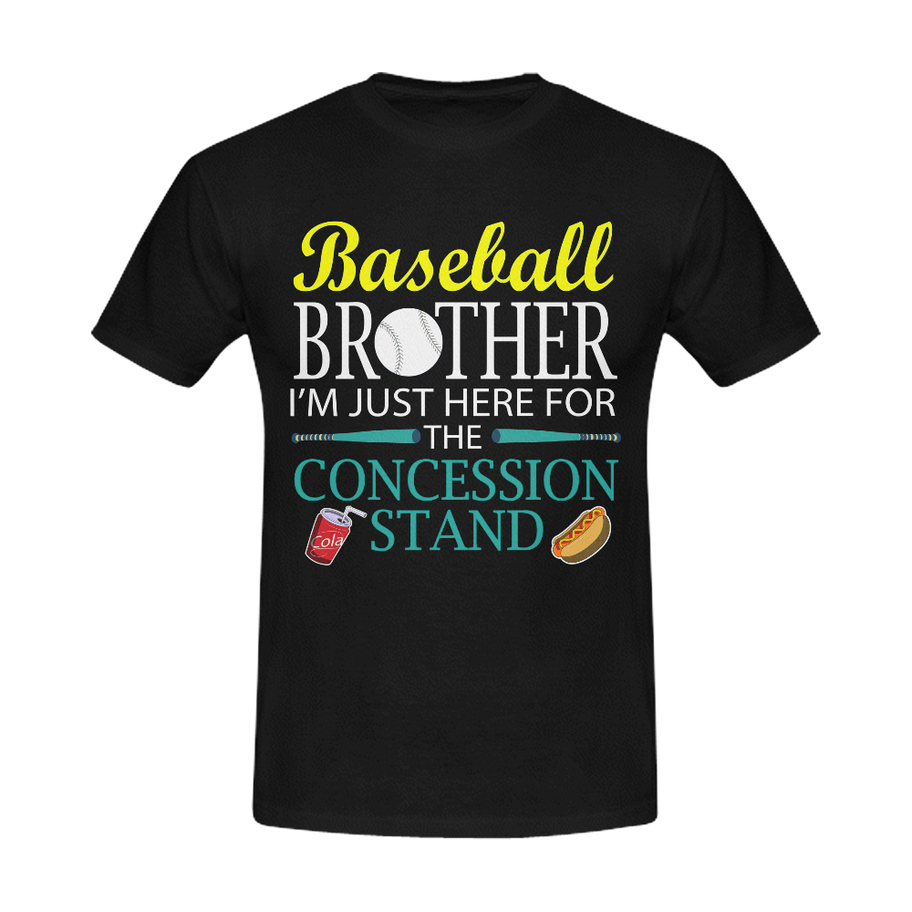 Baseball Brother T-shirt, Love Base Ball T-shirt Men's T-Shirt in USA Size (Front Printing Only)