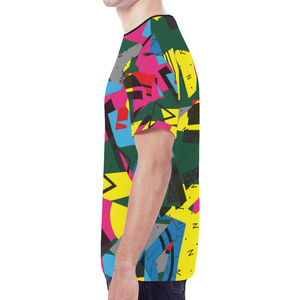 Crolorful shapes New All Over Print T-shirt for Men (Model T45)